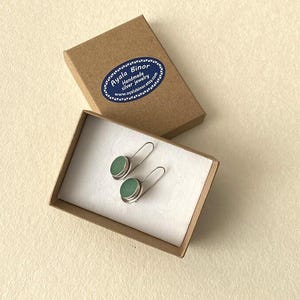 Orecchini in argento sterling con pietra avventurina, orecchini in avventurina, gioiello in pietra verde, orecchini in argento fatti a mano immagine 6