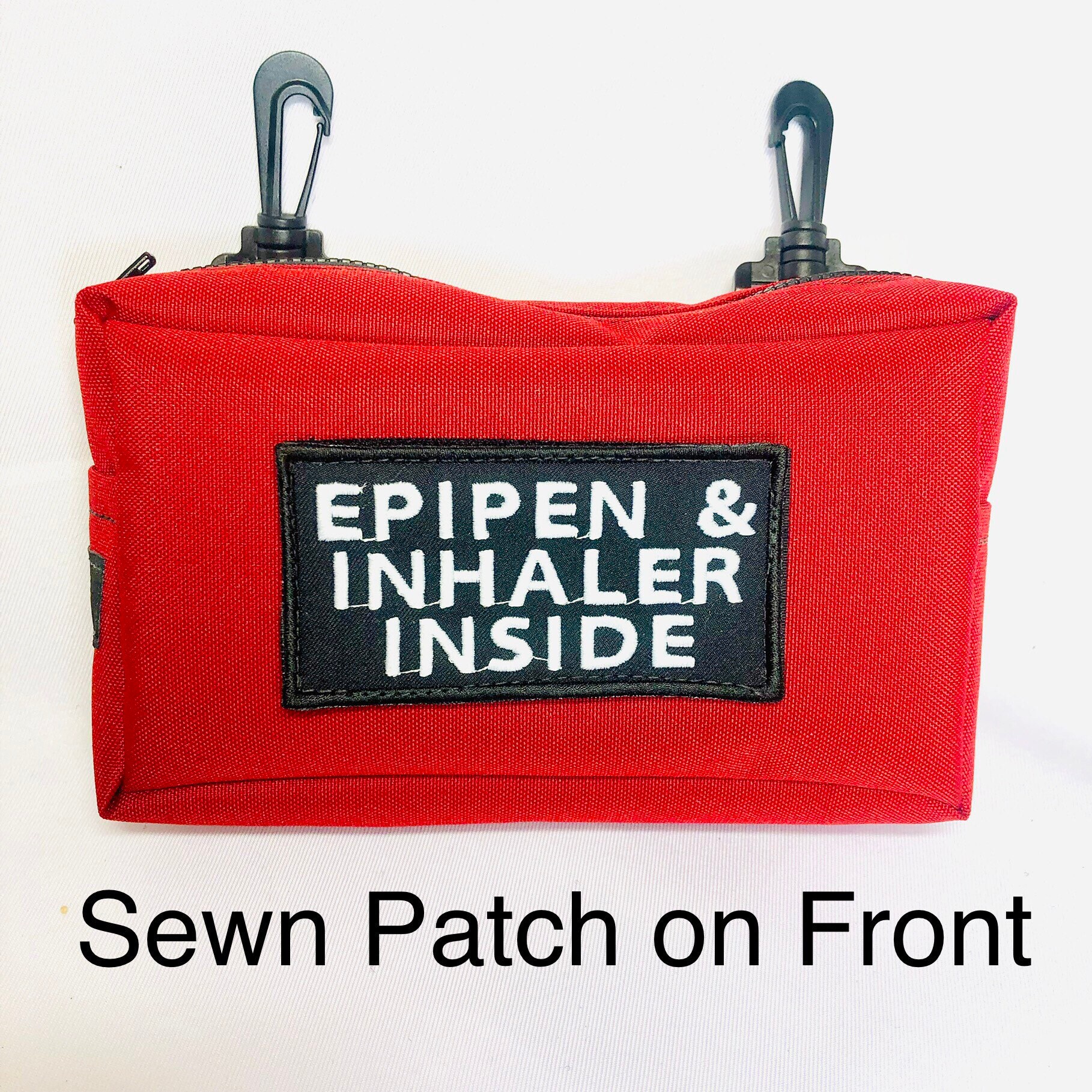 CLOSEOUT Medicine Med Zipper Bag with two Clip Attachment