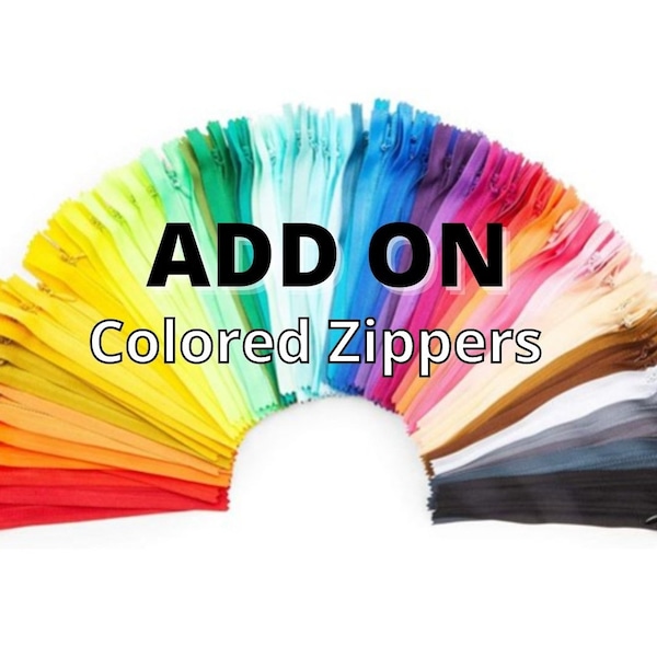 ADD ON Colored Zippers to your Vest Order