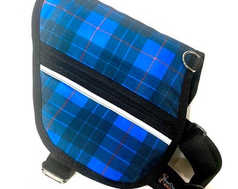 Blue Plaid Tartan  Dog Adjustable Pocket Vest