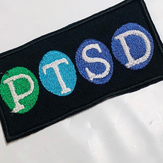 Custom Embroidered 2"x4" Horizontal Patch - PTSD