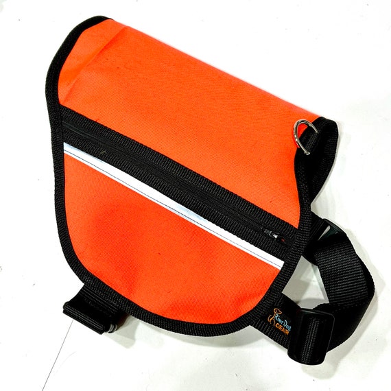 Dog Adjustable Pocket Vest HOT NEON ORANGE