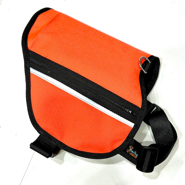 Dog Adjustable Pocket Vest HOT NEON ORANGE