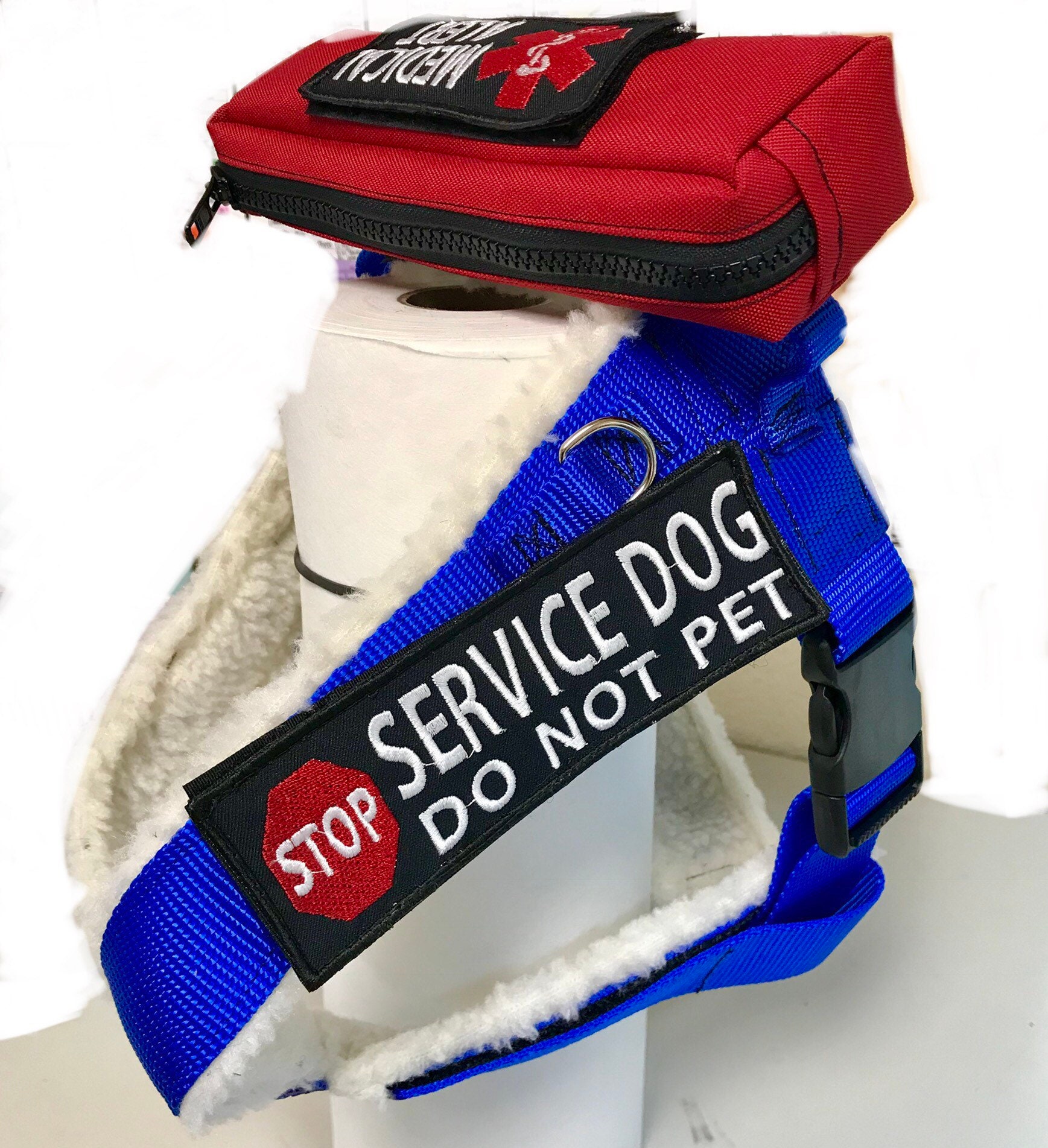 Medical Supplies Bag CANYON Service Dog Harness Clip Zippered Pouch