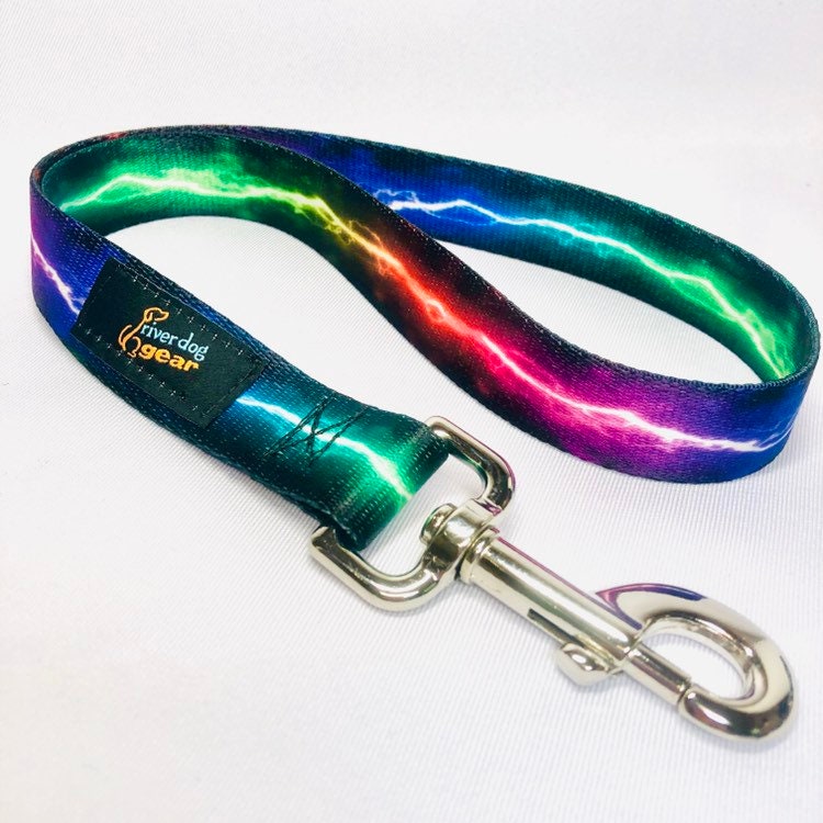 Dog Traffic Leash 15 Rainbow Lightning FREE SHIPPING