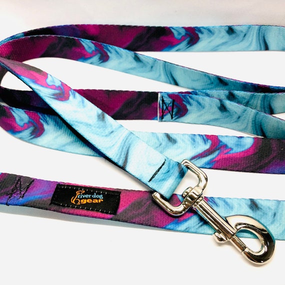 Wicked Purple Turquoise Dog Leash - 3 Lengths available