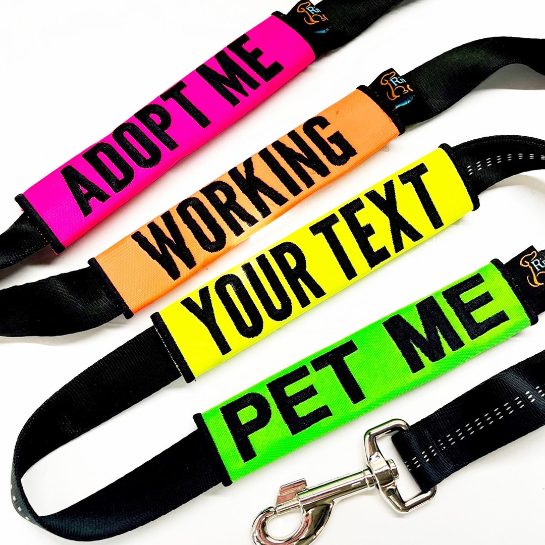 NEON Dog Leash Wrap Etsy