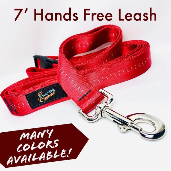 Adjustable Hands Free Dog Leash Silky Soft Lead - Many Colors