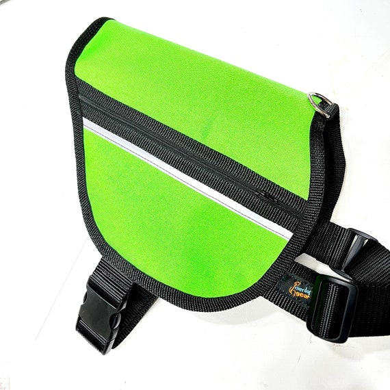 Dog Adjustable Pocket Vest HOT NEON GREEN