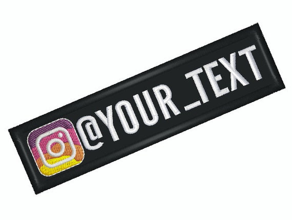 Patch Instagram brodé personnalisé -  France