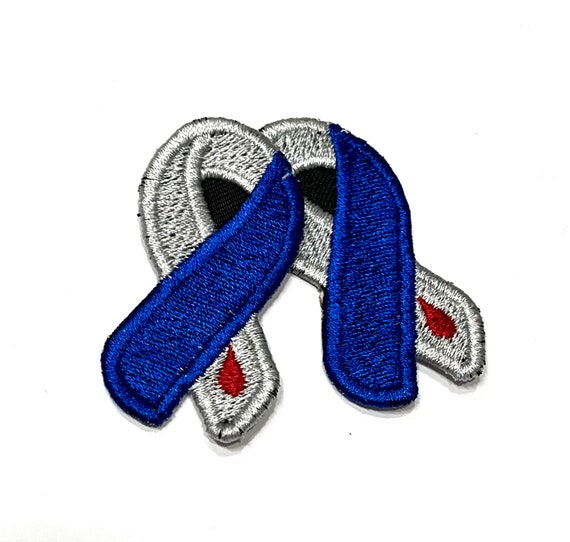 Diabetes Awareness Patch Embroidered Single 2" Ribbon