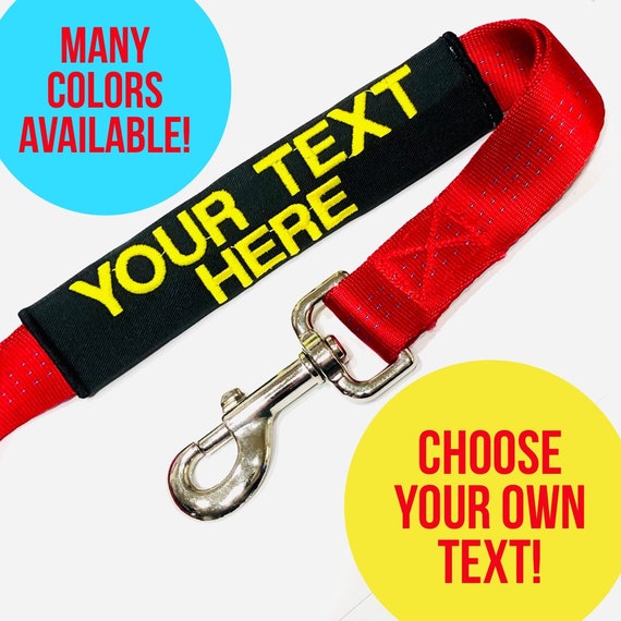 Customize your own Personalized Text Dog Leash Wrap