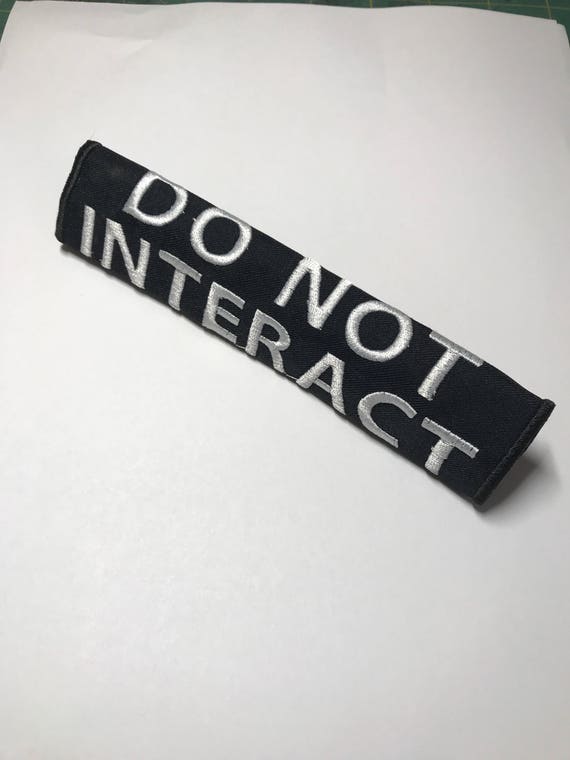 Leash Wrap "Do Not Interact" for 1"Leashes