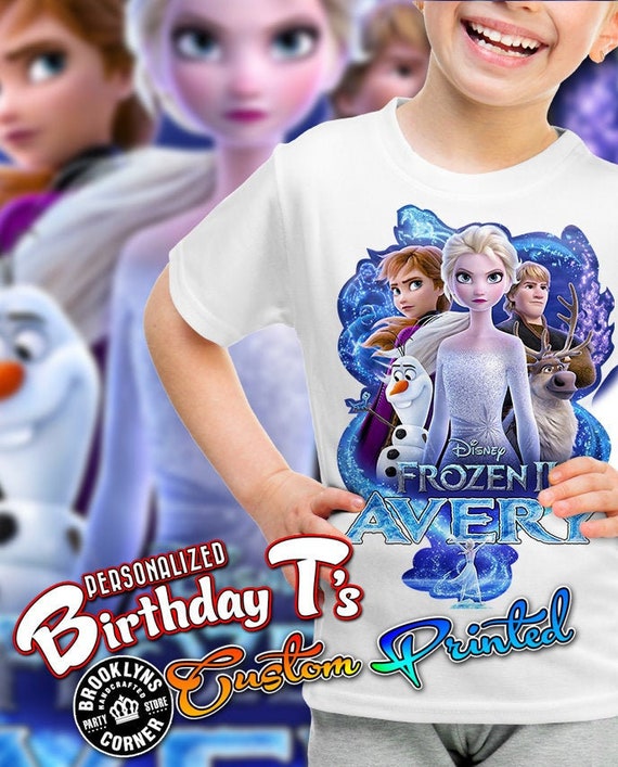 Frozen 2 Congelado Camisa personalizada Camisa fiesta de Etsy