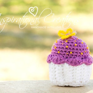 Jumbo Lavender Cupcake, Jumbo Cupcake Pin Cushion, Seamstress Pin Cushion, Crochet Cupcake Pin Cushion, Handmade Cupcake Pin Cushion,