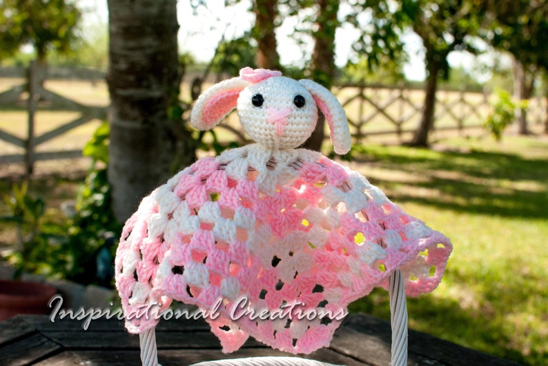 Crochet Baby Security Blanket Crochet Bunny Baby Security Etsy