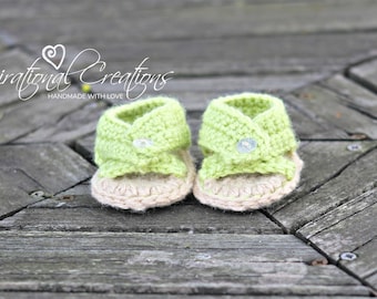 Crochet Crossover Baby Sandals, Crochet Sandals, Spring Sandals, Handmade Baby Sandals, Spring Baby Shoes, Baby Shower Gift, Baby Gift