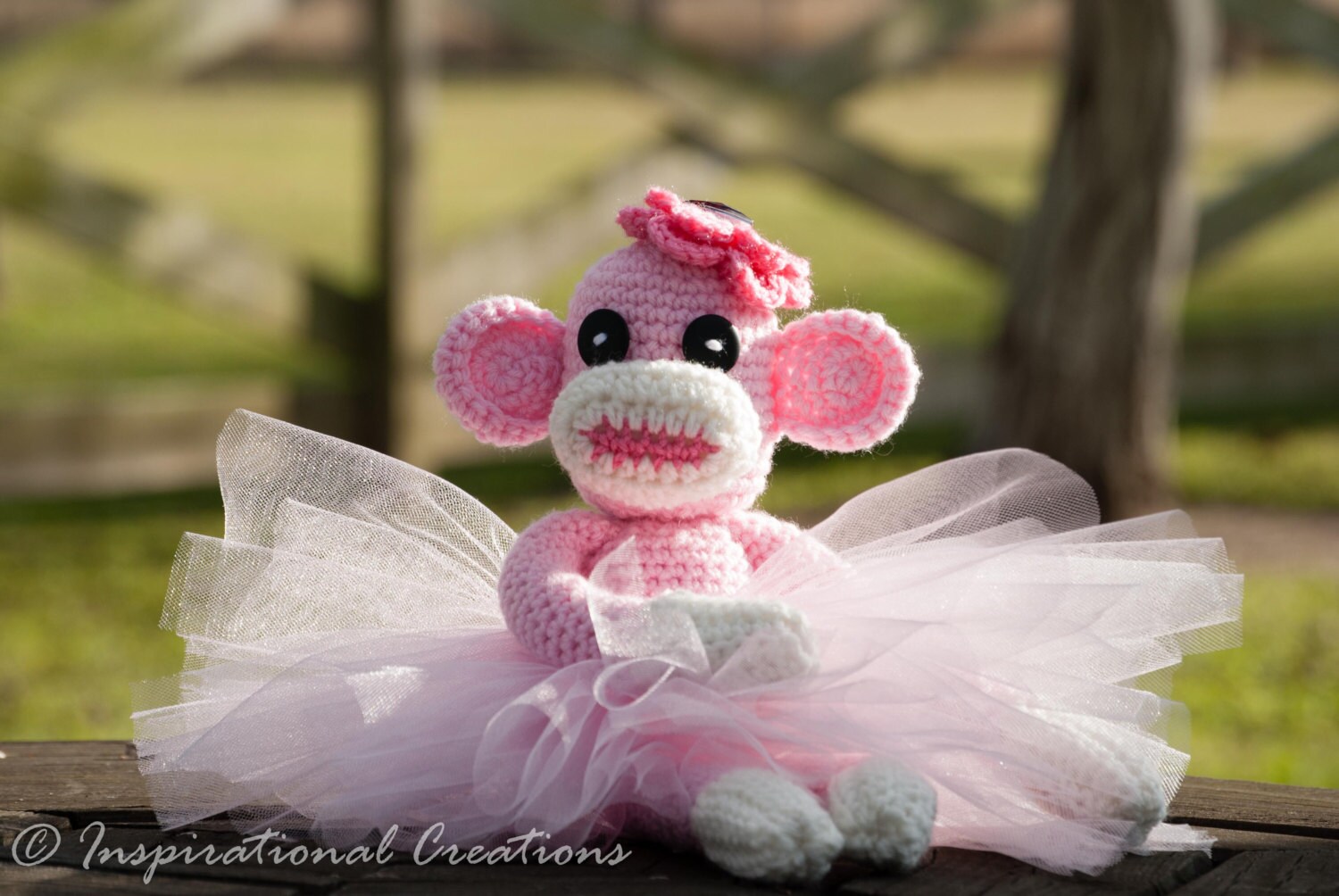 Crochet Pink Sock Monkey, Sock Monkey With Tutu, Sock Monkey for Girls ...