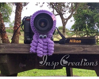Crochet Octopus Buddy Lens, Camera Lens Helper