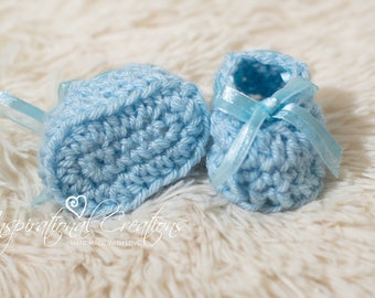 Baby Shoes, Crochet Baby Boy Shoes, Crochet Booties, Newborn Baby Shoes, Baby Photo Prop, Baby Boy Gift, Blue Baby Shoes, Blue Baby Booties