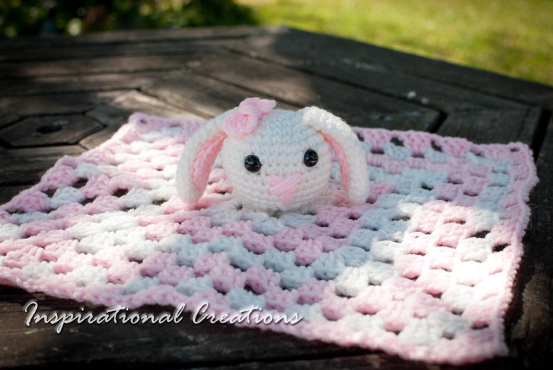 Crochet Baby Security Blanket Crochet Bunny Baby Security Etsy