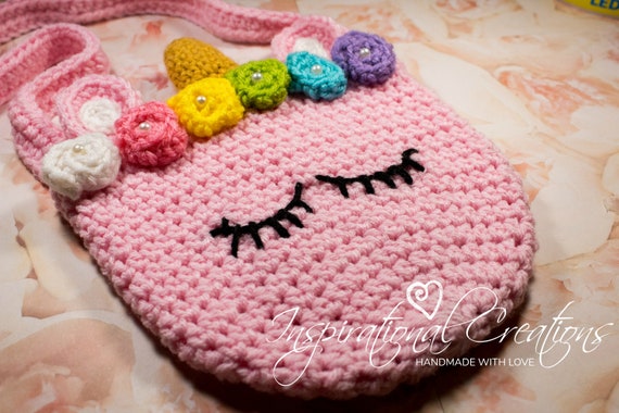 unicorn purse crochet