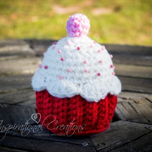 Crochet Cupcake, Jumbo Cupcake Pin Cushion, Cupcake, Funfetti Cupcake Pin Cushion, Handmade Pin Cushion,