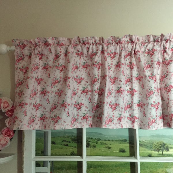 Pink Valance Etsy