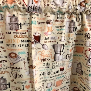 I love Coffee Kitchen Volant ~ 108 cm breit ~