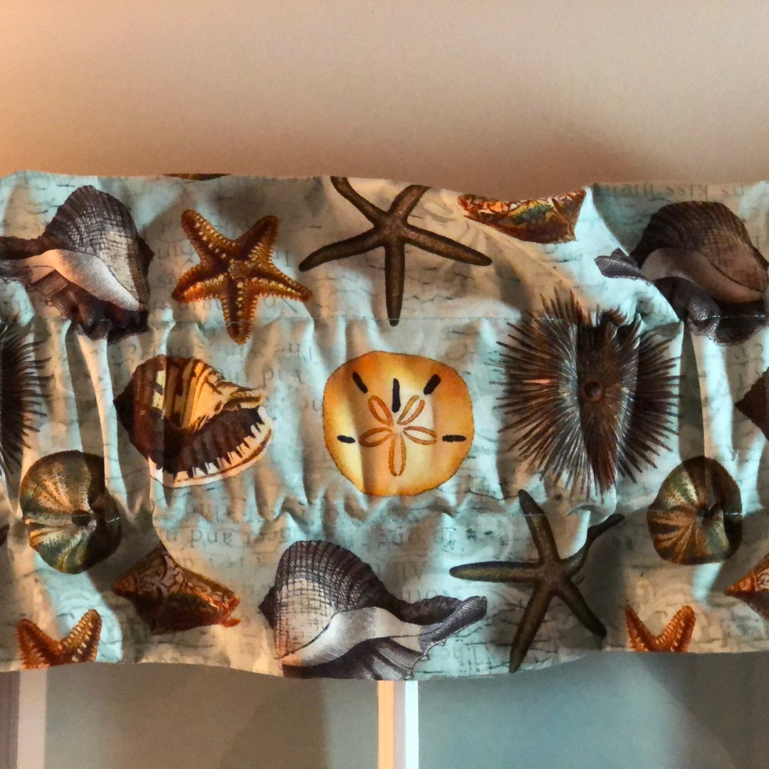 Beach/ocean Theme Sleeve Valance please Note Sleeve Valances Are 42