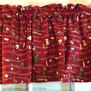 What&#39;s Cooking Kitchen Valance ~ 68 Inches Wide ~ Extra Wide