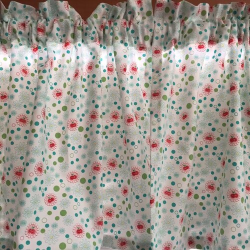 Country Red Kitchen Valance | Etsy