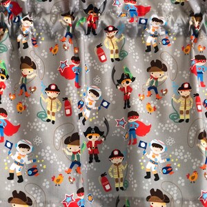 Boys When I Grow Up Window Valance ~ 41&quot; Wide