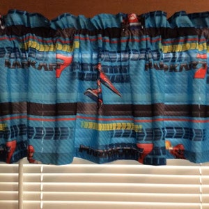 Mario Cart 7 Curtain Valance ~ Boys Room ~ 65&quot; Wide