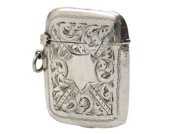 アンティーク スターリングシルバー ベスタケース – バーミンガム 1909