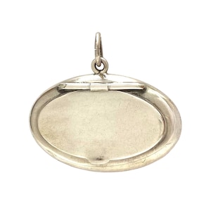 Sterling Silver Antique Compact Locket Pendant