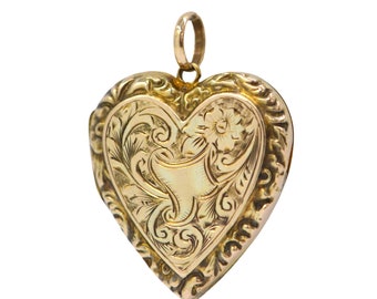 Antique 9ct Gold Back And Front Locket