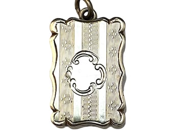 Small Victorian Sterling Silver Vinaigrette Pendant