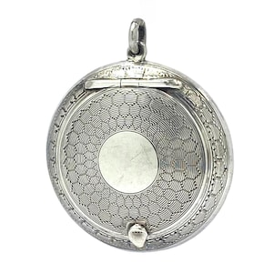 Antique Sterling Silver Compact Pendant