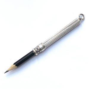 Antique Sterling Silver Propelling Pencil Holder Pendant By Sampson Mordan & Co.