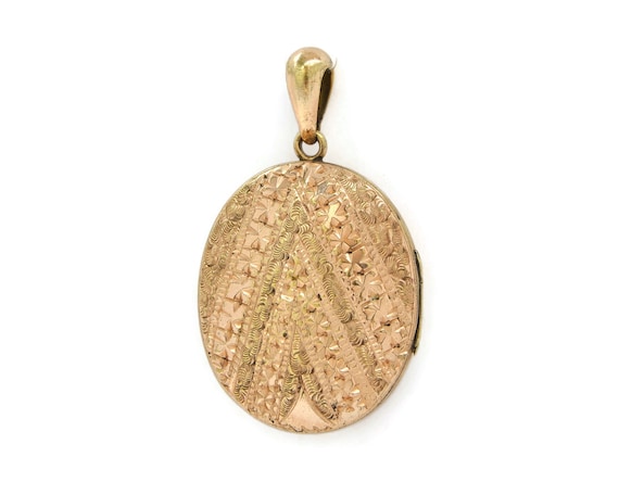 Large Victorian Gold Plated Locket