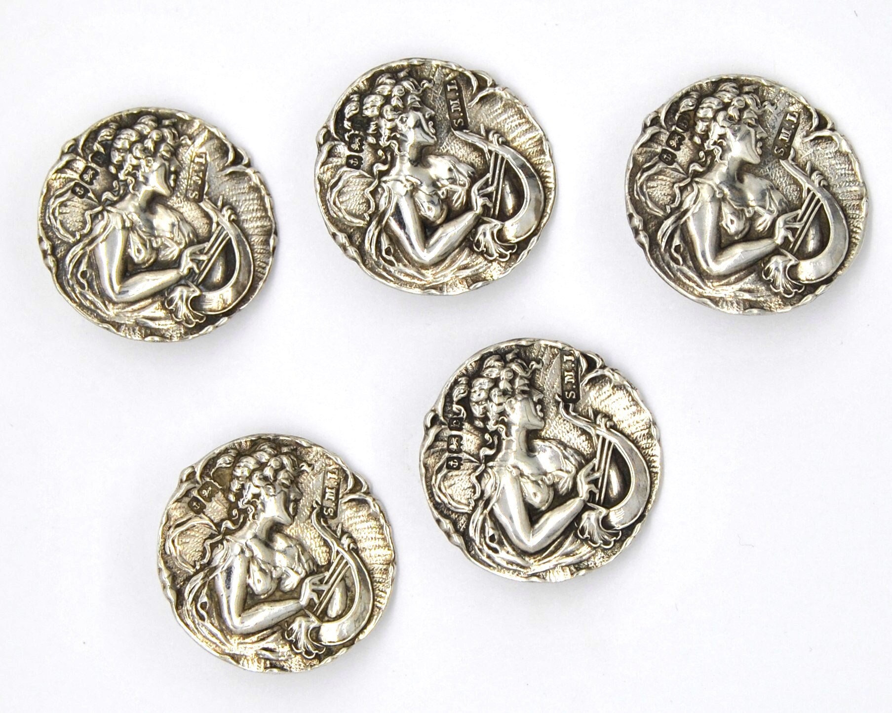 Antique sterling silver/silver plated buttons - price guide and values
