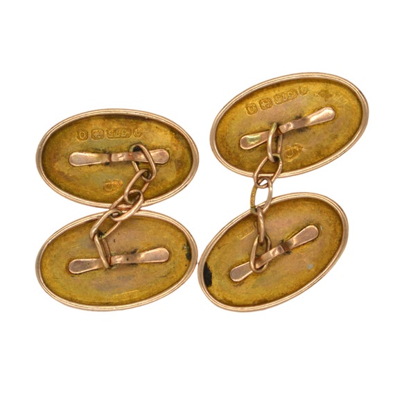 A Pair Of Antique 9ct Rose Gold Cufflinks - image 3