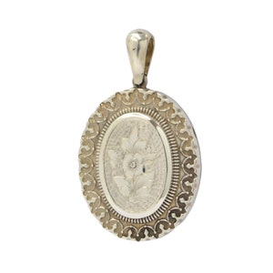 Sterling Silver Victorian Locket Necklace