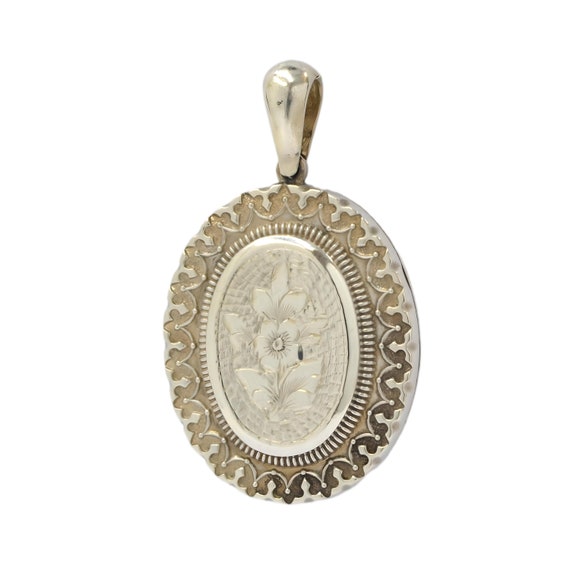 Sterling Silver Victorian Locket Necklace