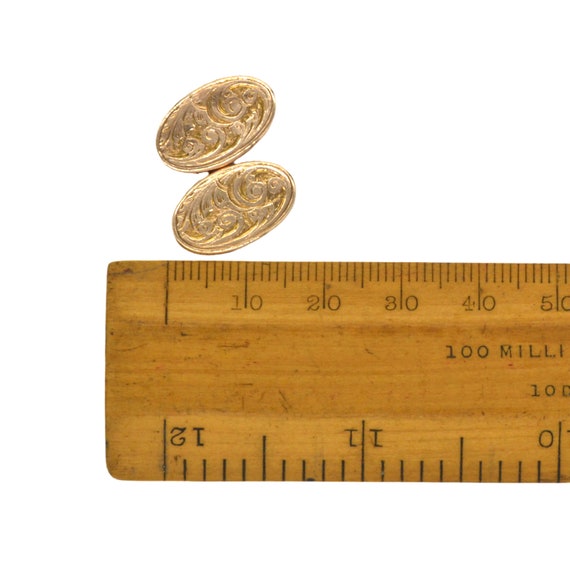 A Pair Of Antique 9ct Rose Gold Cufflinks - image 7