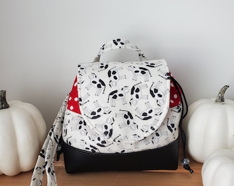 Cow Drawstring Childs Purse, Childs Drawstring Pockebook