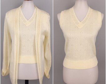 cardigan and shell sweater sets
