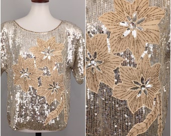 women's beaded evening tops