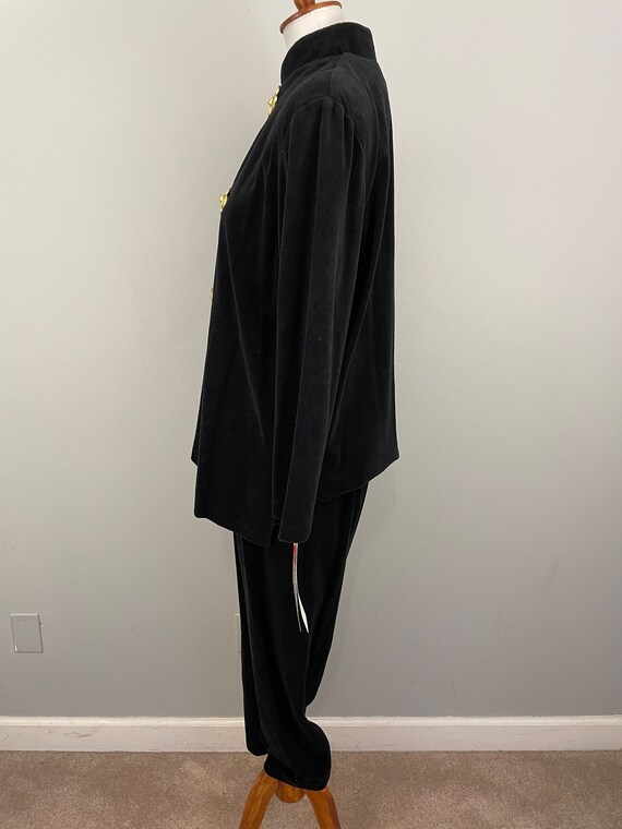 Ruth Norman Black Gold Pantsuit Vintage Deadstock… - image 5